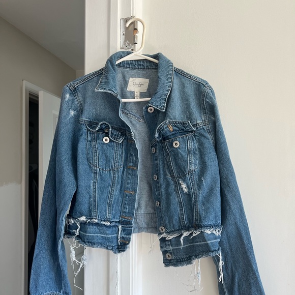 Jessica Simpson Jackets & Blazers - Midi/Cropped Jean Jacket